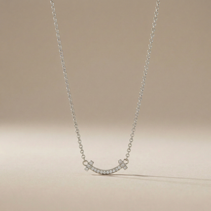 T Small Diamond Pavé Pendant Necklace