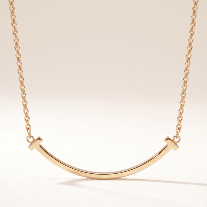 T Smile Pendant Necklace