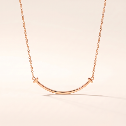 T Smile Pendant Necklace