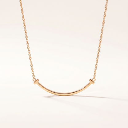 T Smile Pendant Necklace