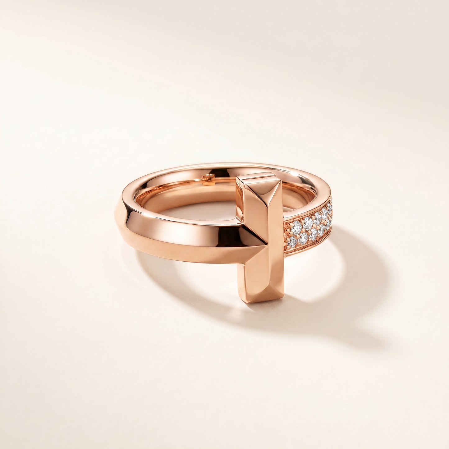 T1 Sparkle Pavé Diamonds  Band Ring