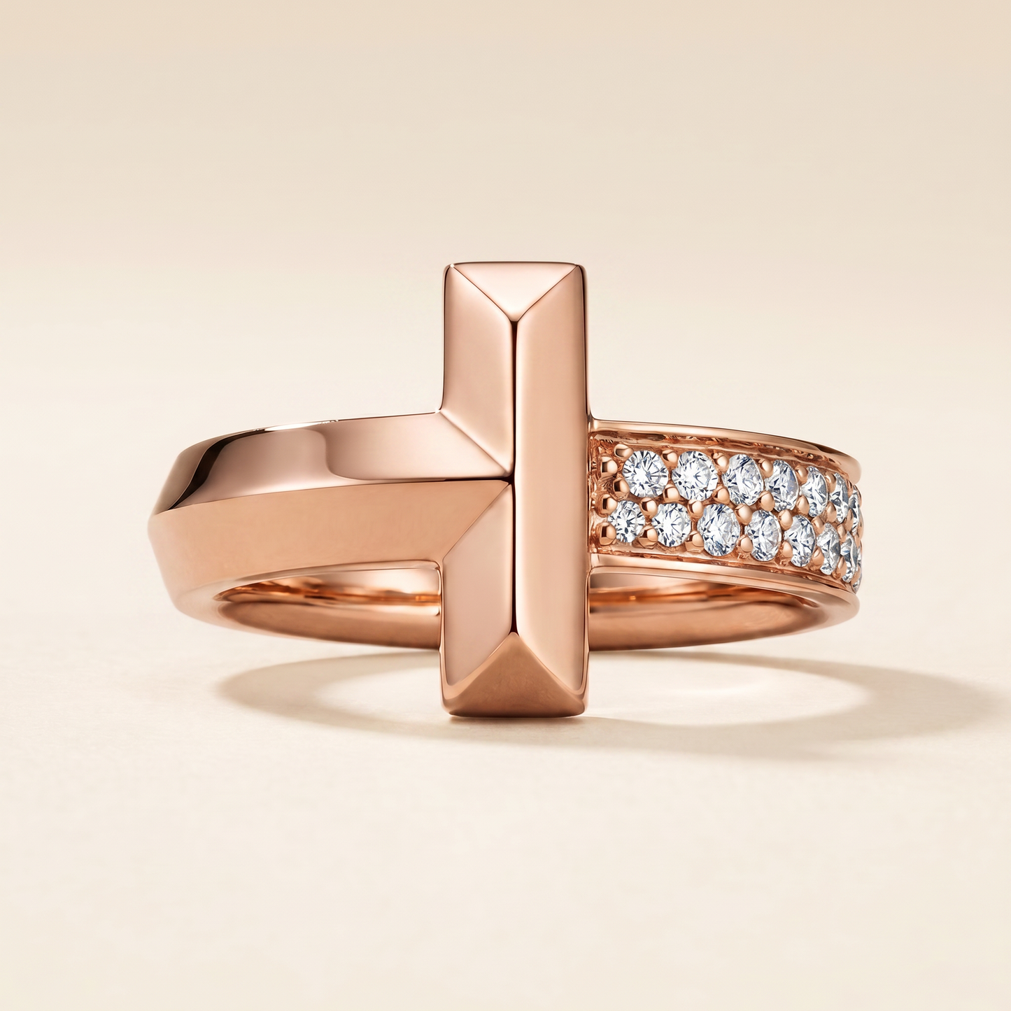 T1 Sparkle Pavé Diamonds  Band Ring