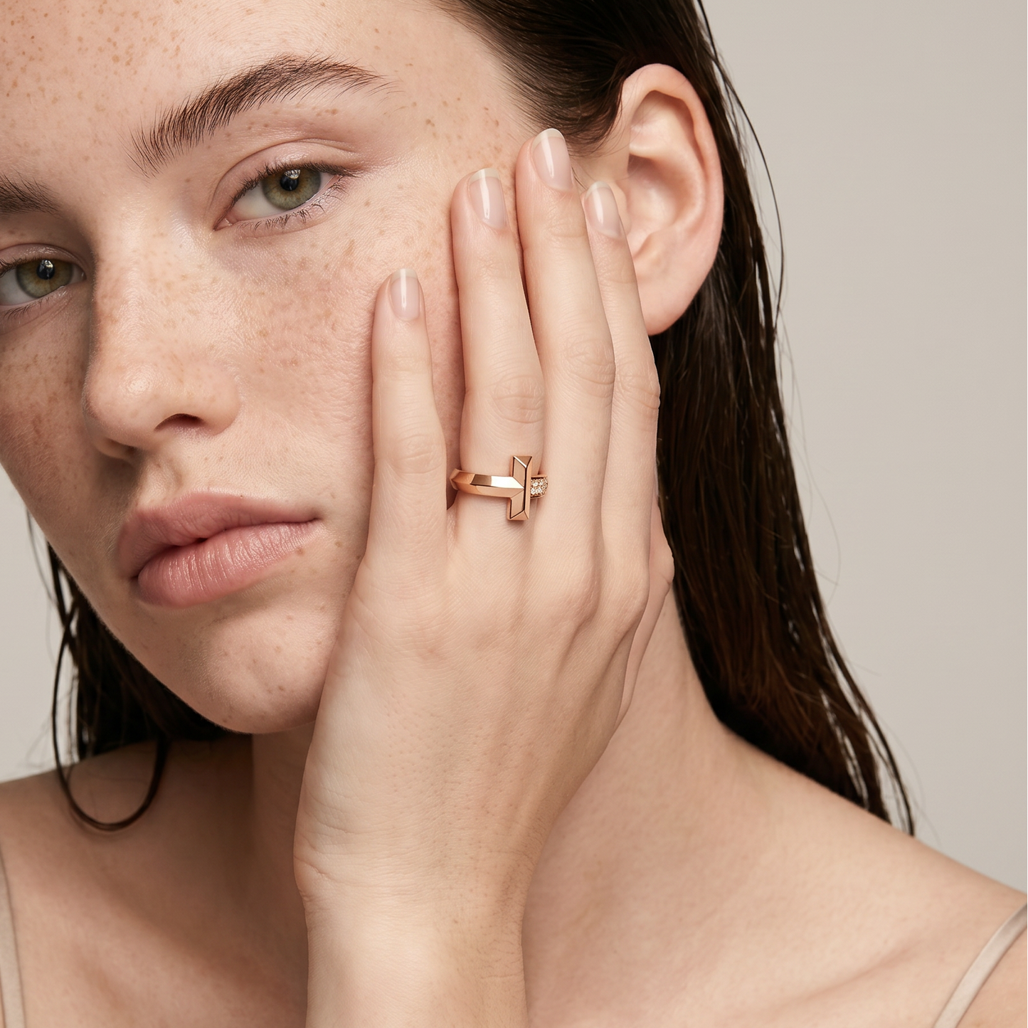 T1 Sparkle Pavé Diamonds  Band Ring