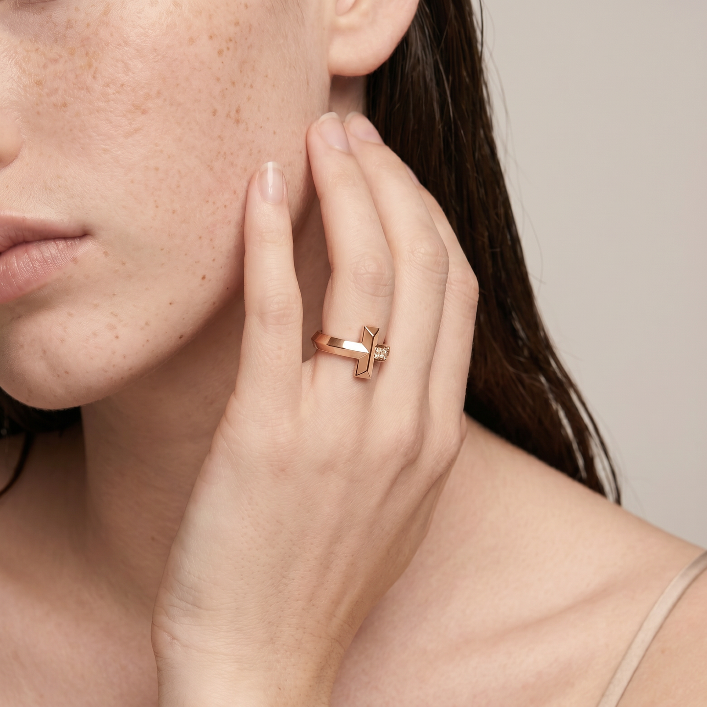 T1 Sparkle Pavé Diamonds  Band Ring
